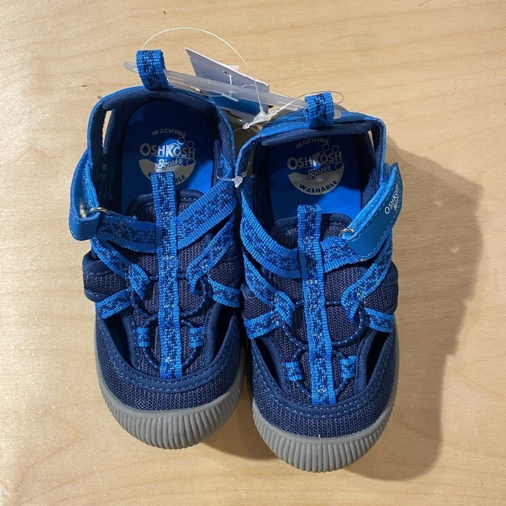 OshKosh BGosh Girls Sandals Size 10 Bump Toe Blueberry (CK)